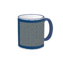 Overlapping modern eye-catching circles coffee mugs