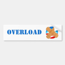 OVERLOAD bumper sticker