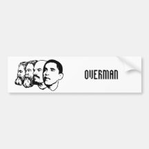 OVERMAN bumper sticker