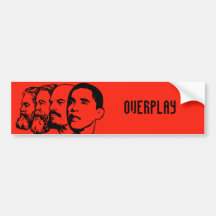 OVERPLAY bumper sticker