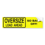 Oversize Load bumper stickers