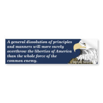 Overthrow of American Liberties (Adams) Bumper Sticker