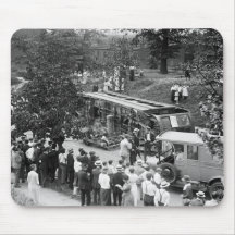 Overturned Street Car, 1910s Mouse Pads