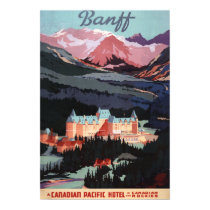 Overview of the Banff Springs Hotel Poster posters