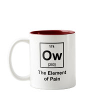 Ow, The Element of Pain Mugs