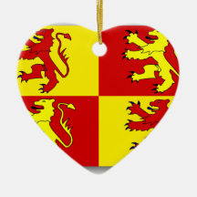 Owain Glyndwr, United Kingdom flag Christmas Ornaments