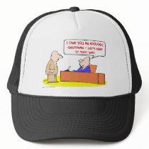 owe apology trucker hat
