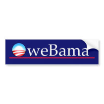 OWE BAMA BUMPER STICKERS