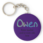 Owen Name Tag Key Chain