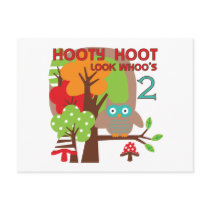 Owl 2nd Birthday T-shirts and Gifts