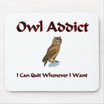 Owl Addict Mousemat