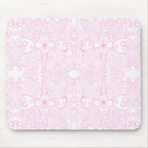Owl and Firefly Lace Mousepads