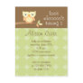 Owl Birthday Party Invitation Post Card