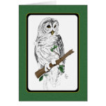 Owl Card in ink