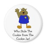Owl Cartoon Cop Shouting Fridge Magnets
