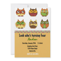 Owl Friends Invitation