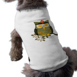 Owl in a tree Dog Sweater pet clothing