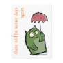 owl in the rain - write your own text post cards