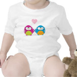 OWL LOVE :: bright girl + boy Baby Bodysuit