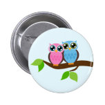 Owl love you button