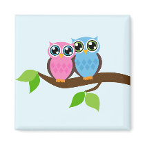 Owl love you fridge magnets