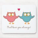 owl love you mousepads