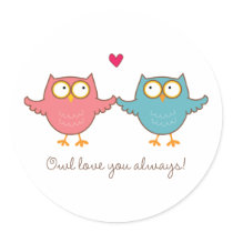 owl love you stickers