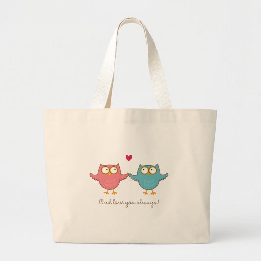 owl love you tote bags