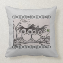 Owl Lovebirds -American MoJo Pillow