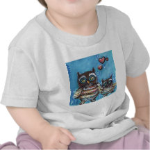 Owl Momma love Tee Shirts