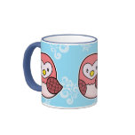 Owl mug blue