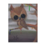 owl never give in postcard