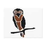 owl owlet eule postcard