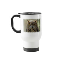 Owl Photo Plastic Travel Mug