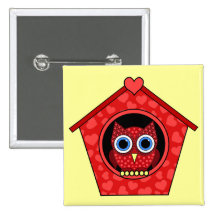 owl pinback buttons