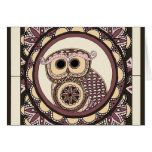 Owl Portrait Mandala-Pretty in Pink Cards