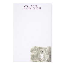 Owl Post Stationery Design