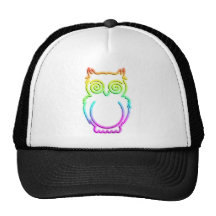 Owl Psychedelic Neon Light Hat