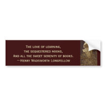 Owl  Reading by onlight Bumper Sticker