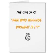 owl & snake say card