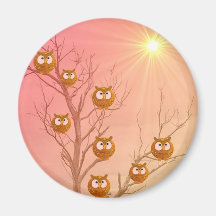 Owl Tree Gifts Refrigerator Magnet