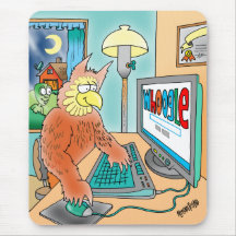 OWL USES SEARCH ENGINE NAMED WHOOGLE MOUSE PAD