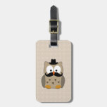 Owl with Moustache and Hat