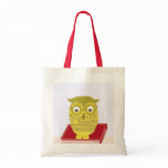 owl with red book bags