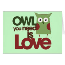Owl you need is love cards