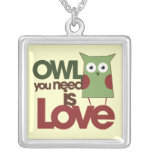 Owl you need is Love necklaces