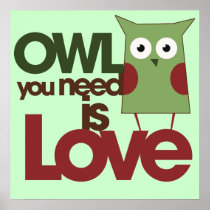 Owl you need is love poster