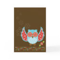 OwlBoheme Blu Greeting Card