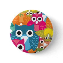 owlish pinback buttons