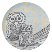 Owls 29 Plate